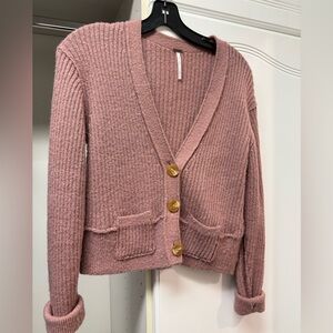 Free people cropped cardigan sweater